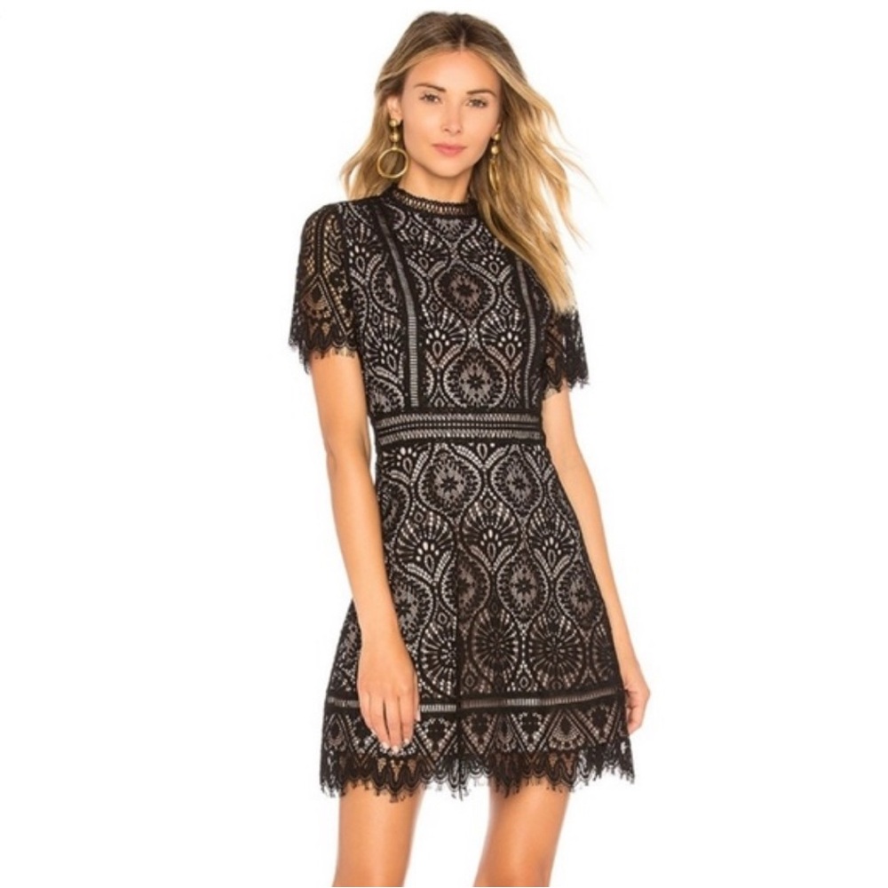 BB Dakota Aria Black Lace Dress